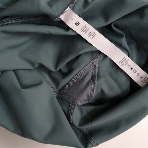 Lululemon EUC Wunder Under HR Crop 23" inseam size 6 Tidewater Teal - Picture 4 of 4